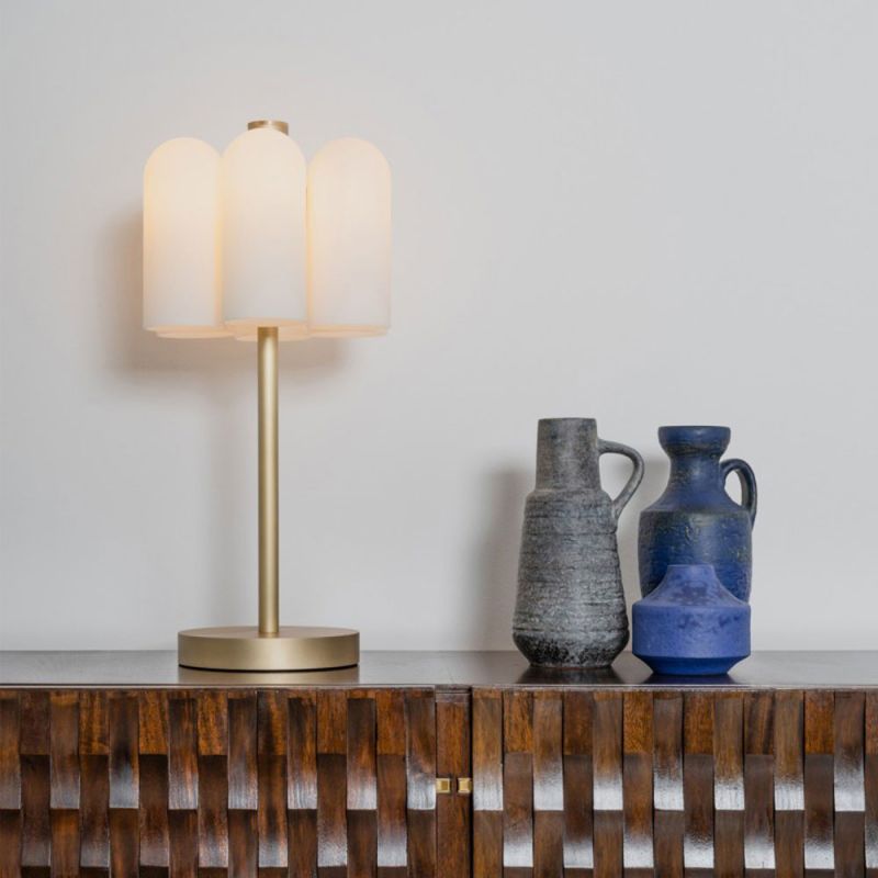 Schwung Odyssey 6 Burnished Brass Table Lamp